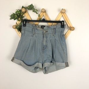 BDG Jean paper bag shorts